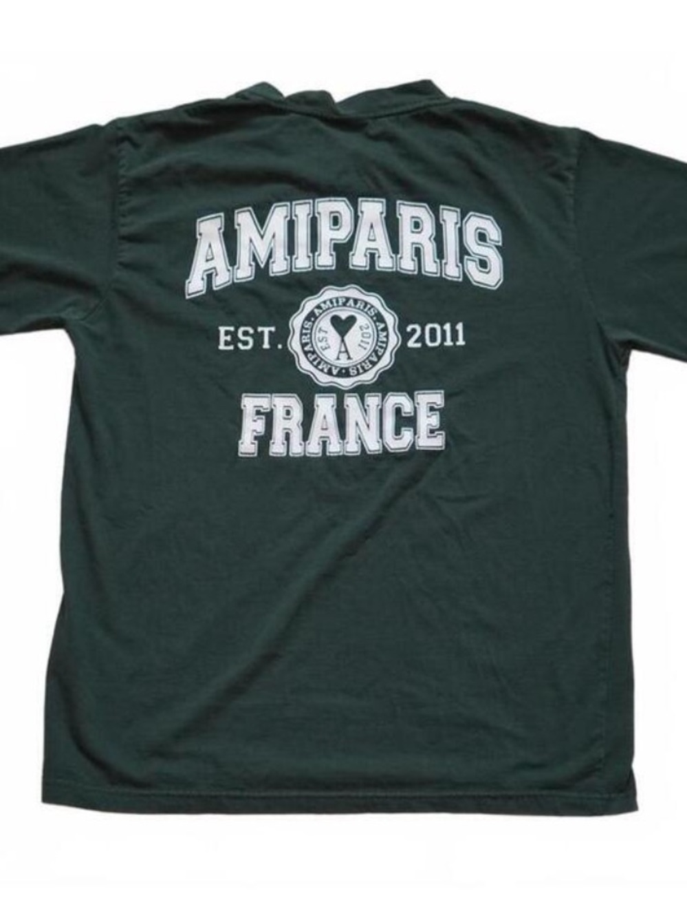 AMI Paris Graphic Logo Tee Green M